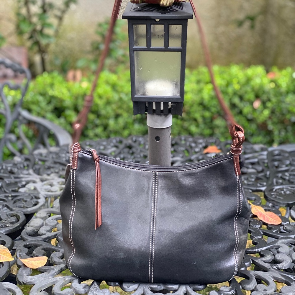 Tignanello Black and Brown Shoulder Bag - Picture 5 of 8